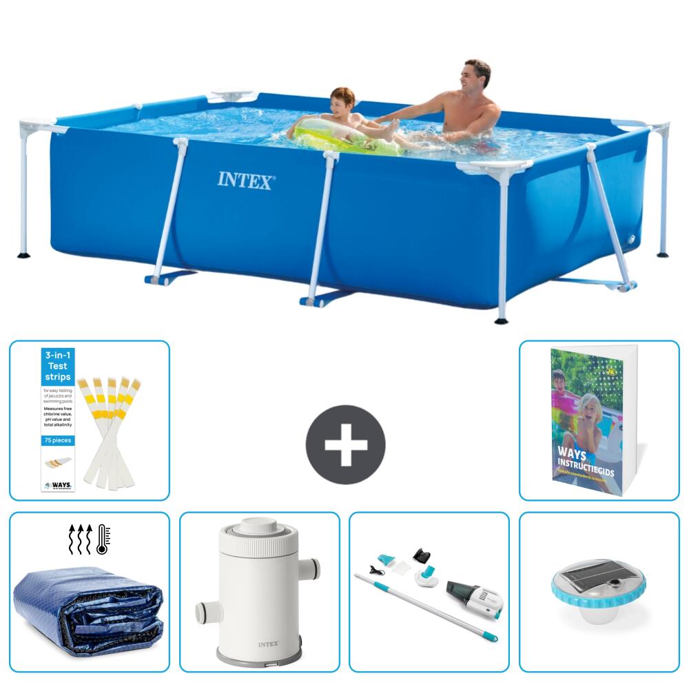 INTEX Basen ze stelażem Prostokątny - 260x160x65 cm - 7-częściowy S30