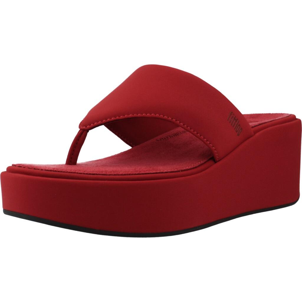 Sandały FITFLOP PLATFFORMS WEDGE Czerwony