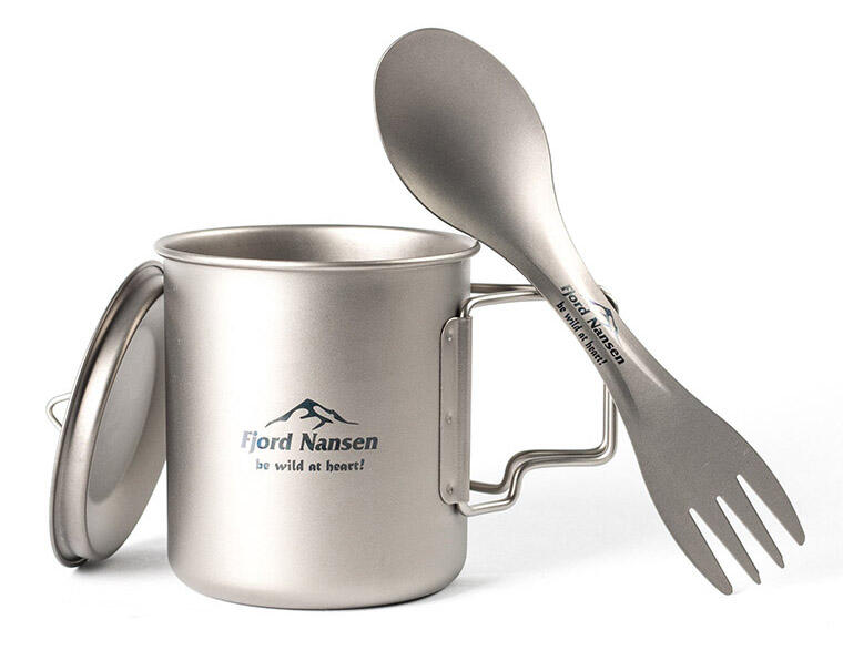 Zestaw turystyczny kubek + Spork Fjord Nansen Jacon Titanium Set