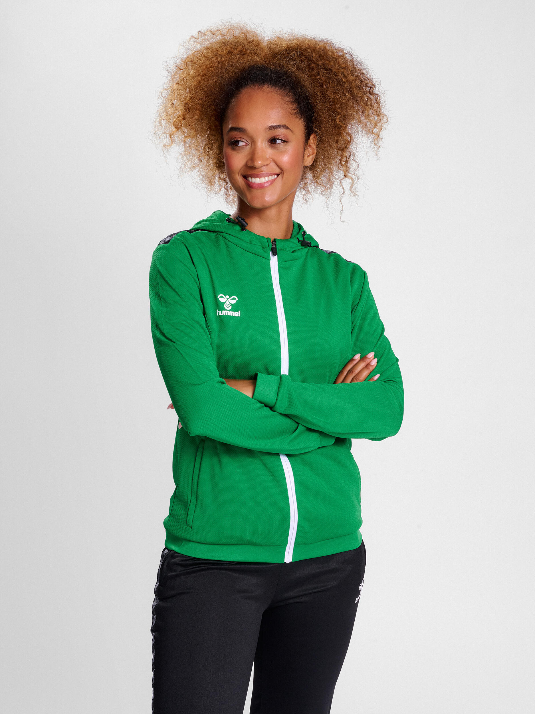 Hummel bluza damska sportowa Authentic Poly Zip Hoodie
