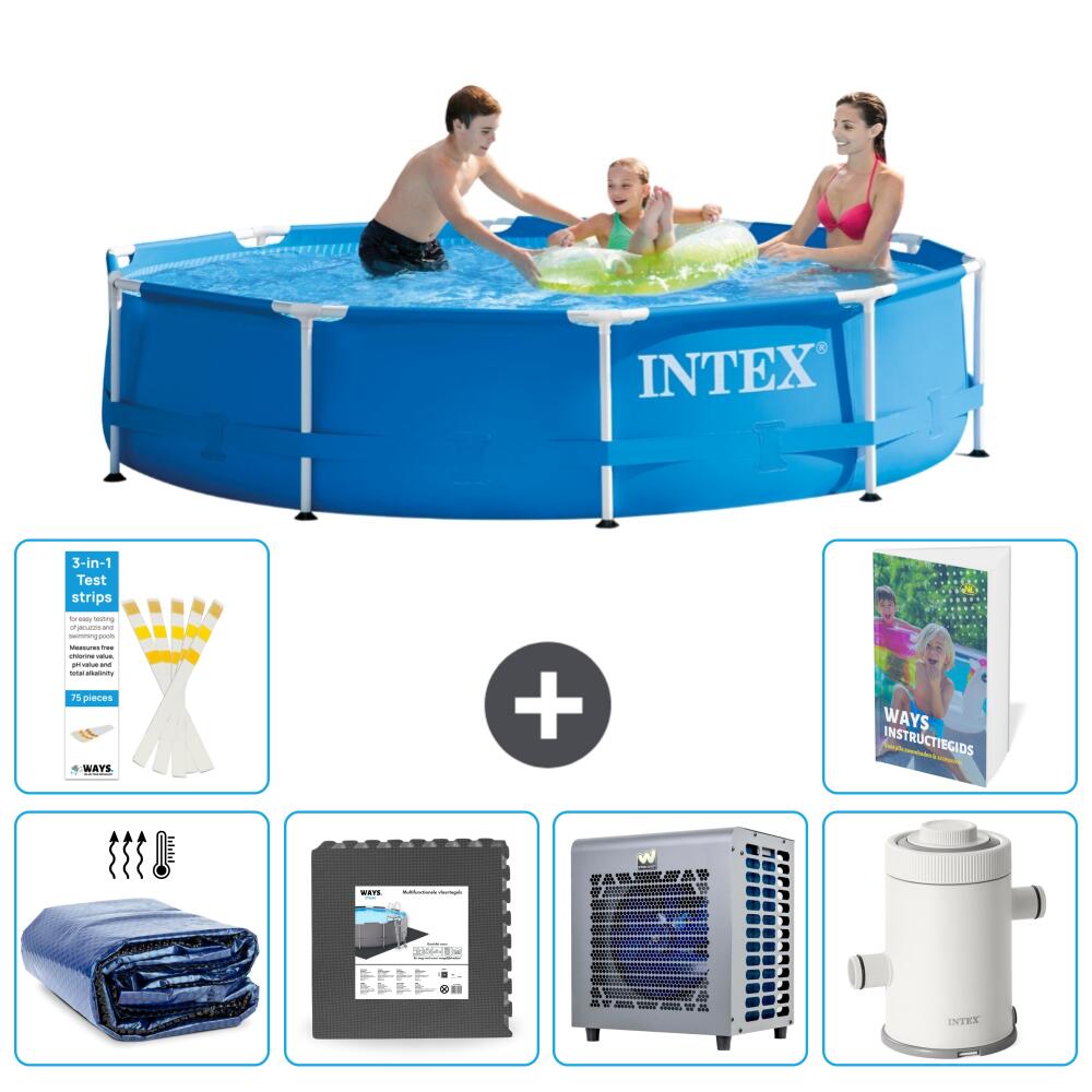 INTEX Basen ze stelażem Okrągły - 305x76 cm - 7-częściowy S16