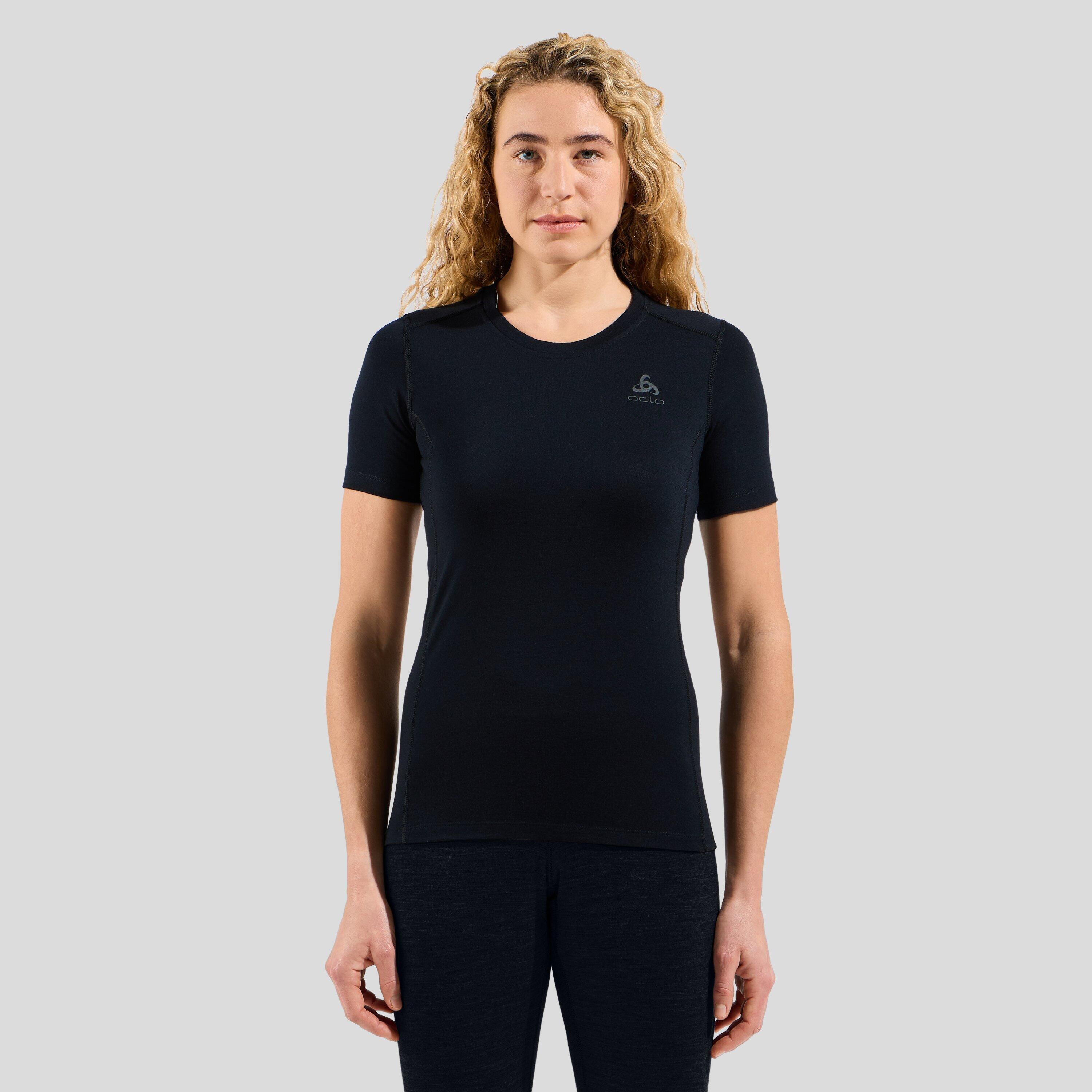 Koszulka termoaktywna damska Odlo Merino 200 BL Top Crew Neck SS