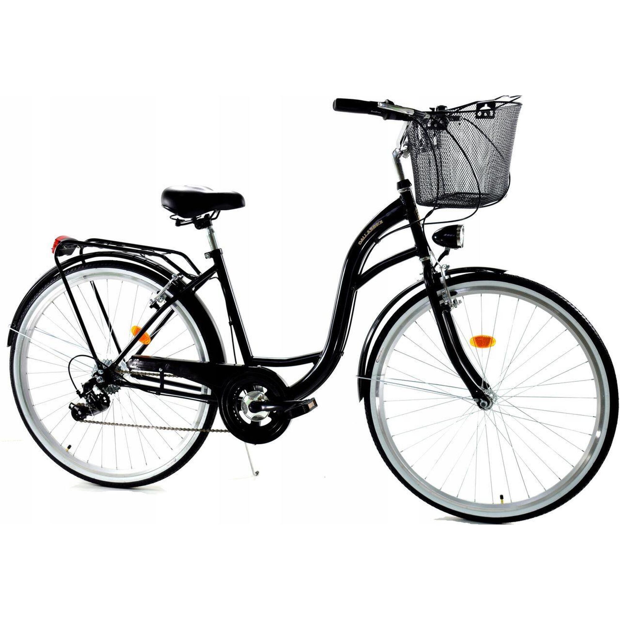 Rower Miejski Dallas Bike City 28 7spd + kosz
