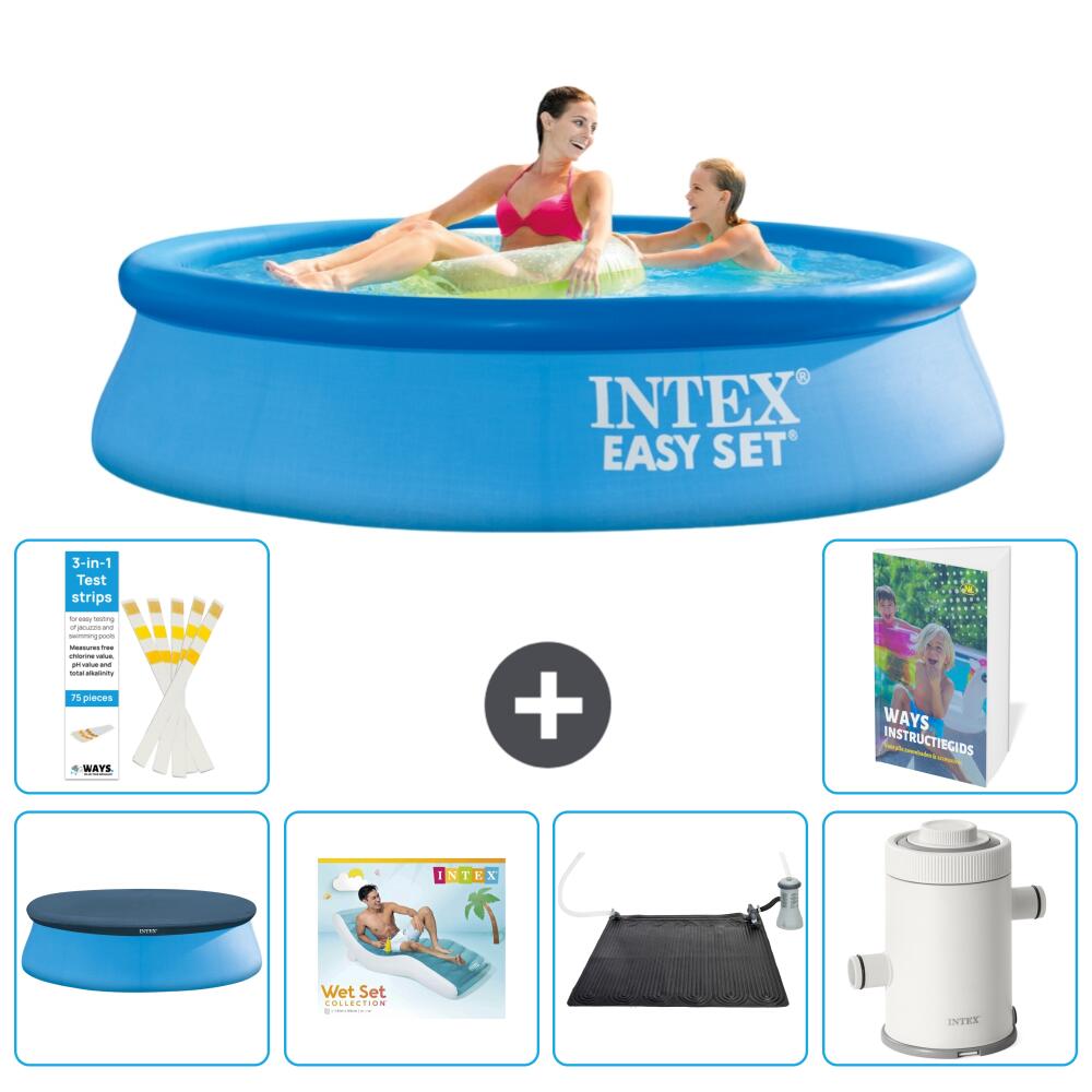 INTEX Basen Easy Set Okrągły - 244x61 cm - 7-częściowy S70