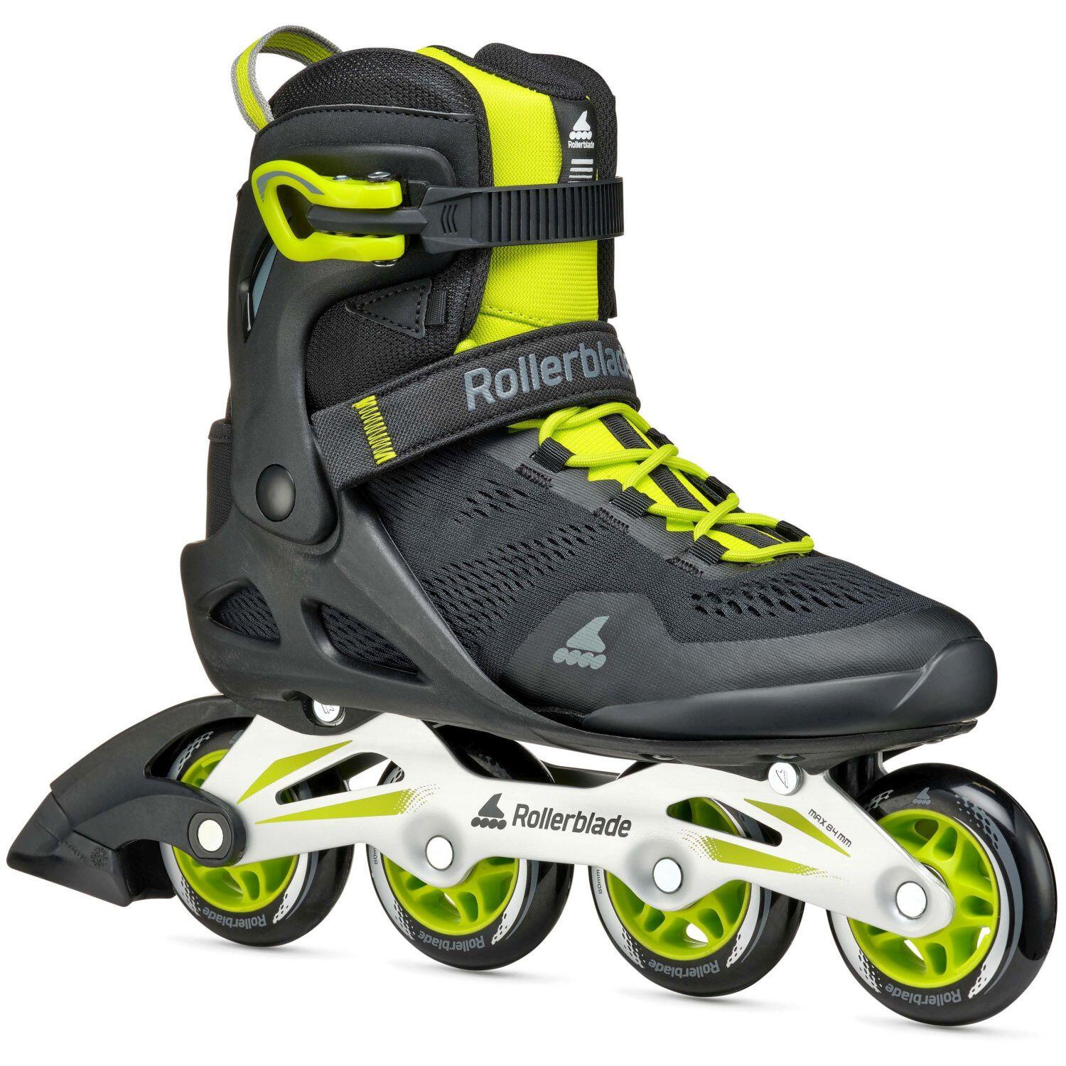Męskie łyżworolki Rollerblade Macroblade 80 Black/Lime