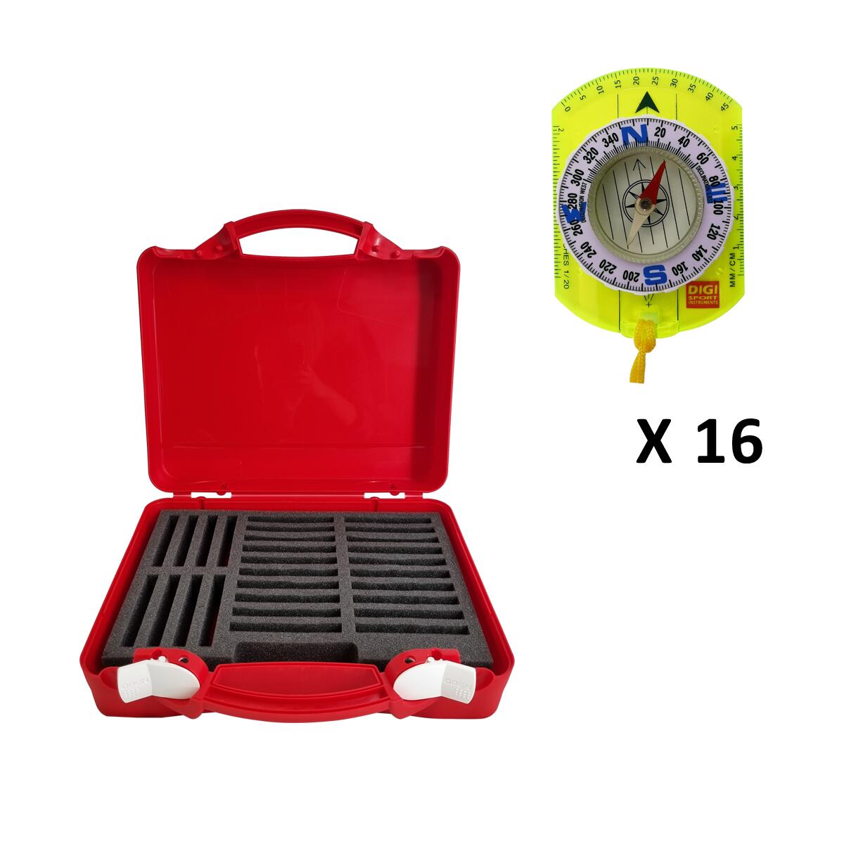 Zestaw 16 kompasów szkolnych Digi Sport Instruments