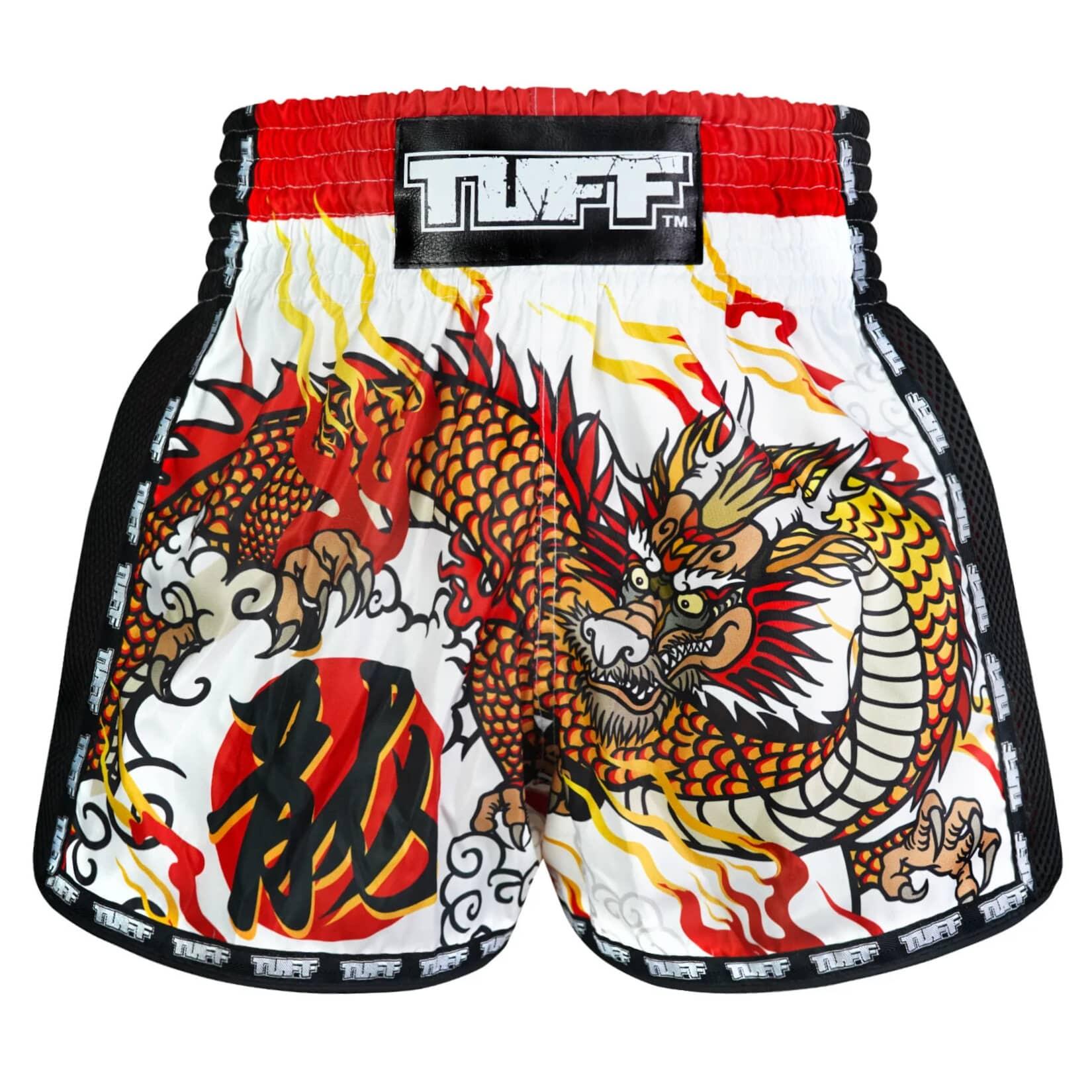 Spodenki treningowe TUFF White Chinese Dragon