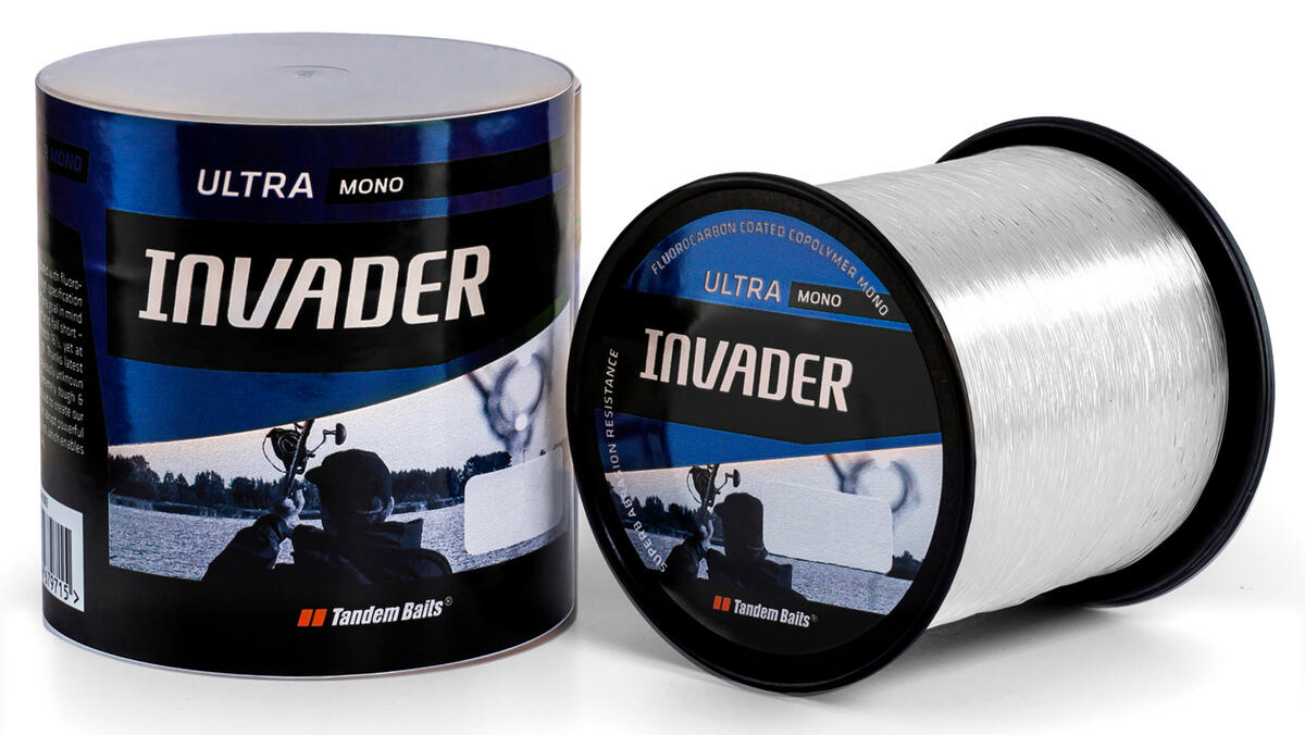 Żyłka Karpiowa Invader Ultra Mono 1200 m / 0,331 mm - Biała / 2 szt