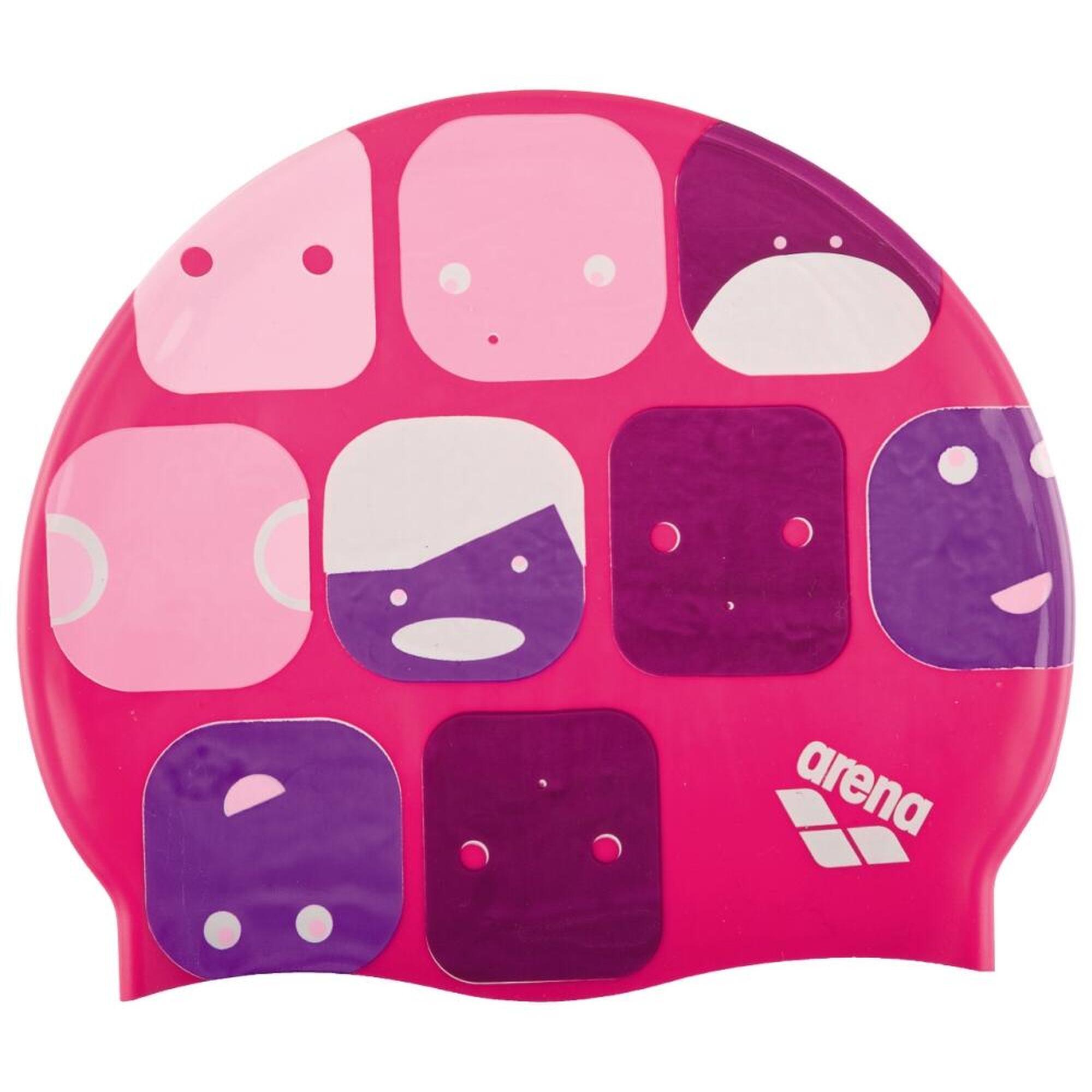 Czepek pływacki dla dzieci na basen silikonowy junior unisex Arena Print