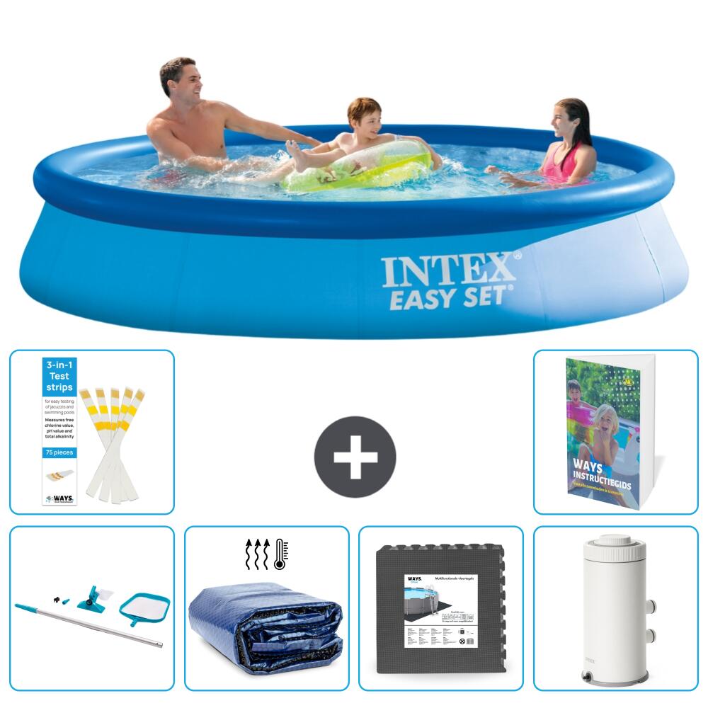 INTEX Basen Easy Set Okrągły - 366x76 cm - 7-częściowy S43