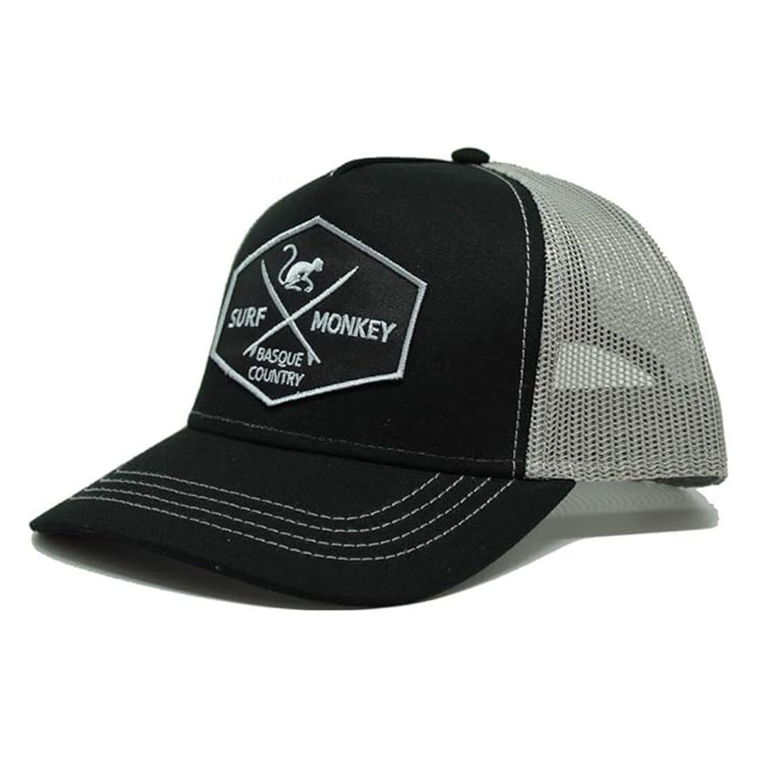 Czapka Trucker z 5 panelami / Rozmiar uniwersalny (Czarny/Szary)