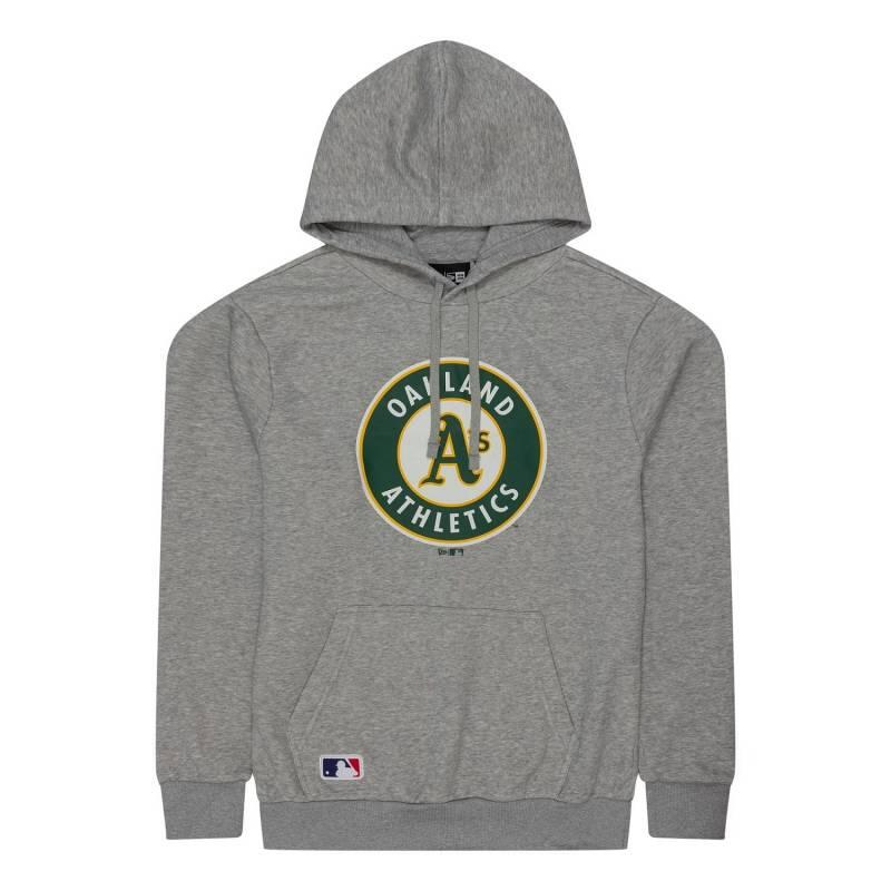 Sweat à capuche MLB Oakland Athletics New Era gris