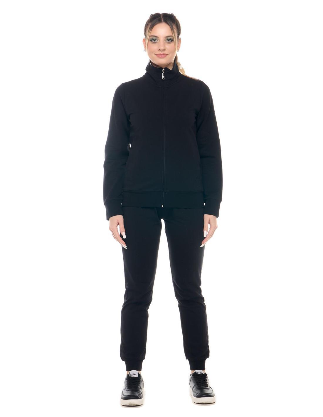 Bluzy damskie Leone Basic z kołnierzykiem zapinanym na zamek