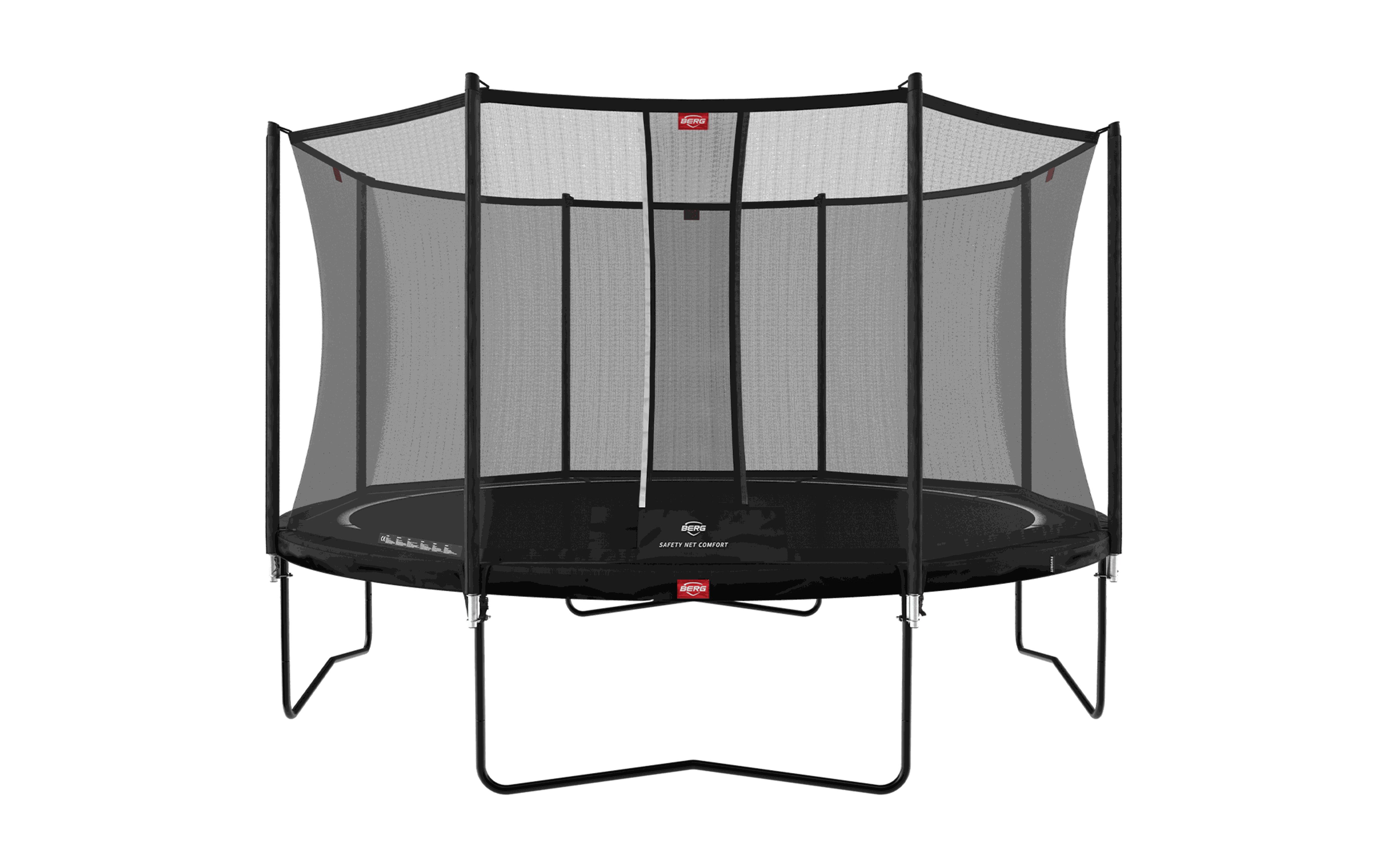 Trampolina Favorit Regular 430 + Siatka Bezp. Comfort Czarny