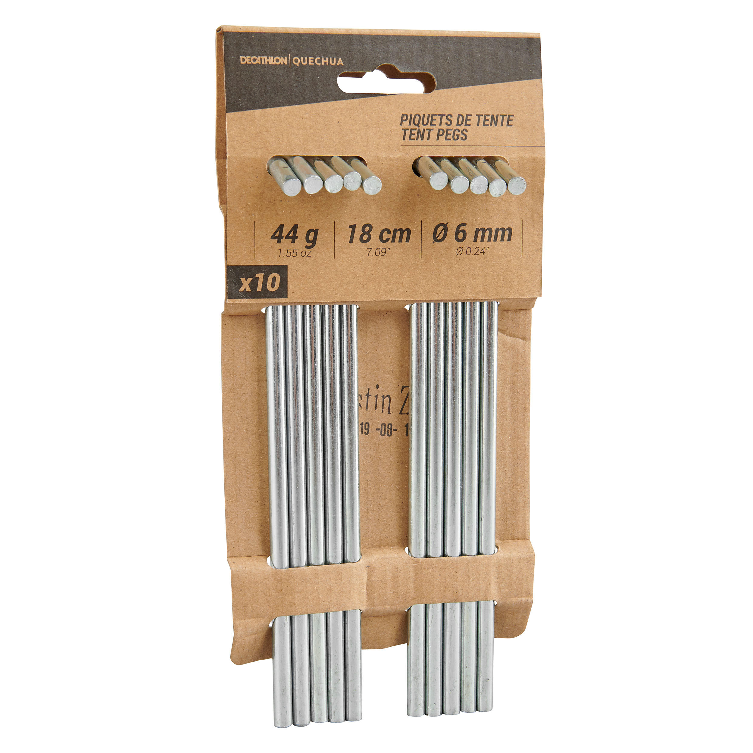 Szpilki namiotowe: stal 14 cm (x10)