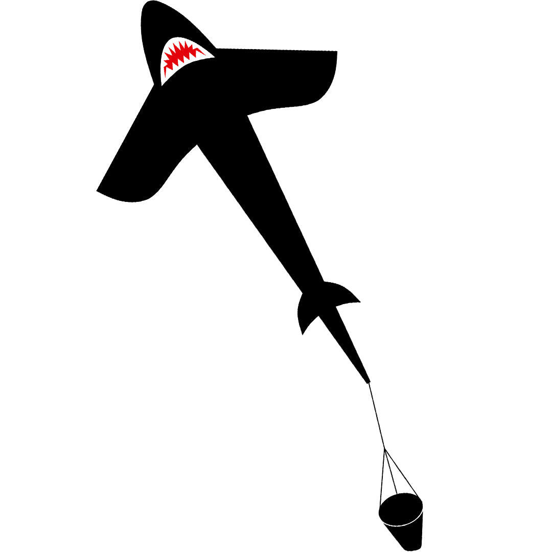 Latawiec dziecięcy HQ Shark Kite 5 102201 Czarny 95 x 150 cm