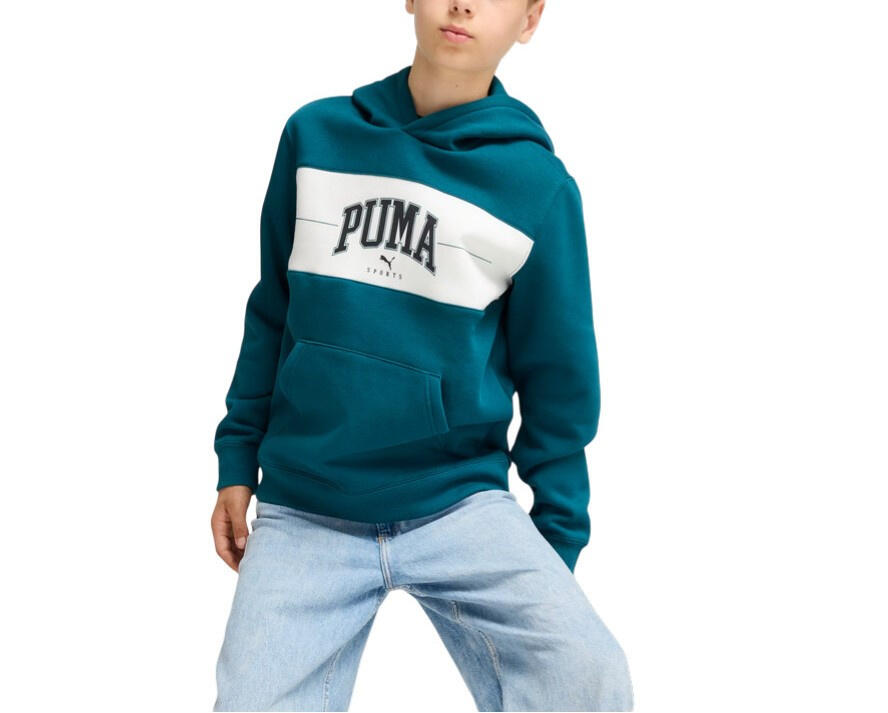 Bluza dziecięca sportowa z kapturem dresowa bawełniana PUMA SQUAD 682775-22
