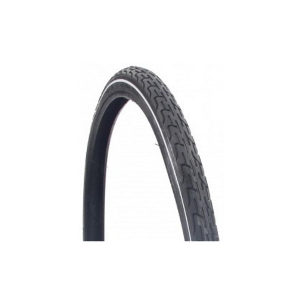 Deli EC1001C Bub 28x1 5/8x1 3/8 czarna opona z białym paskiem