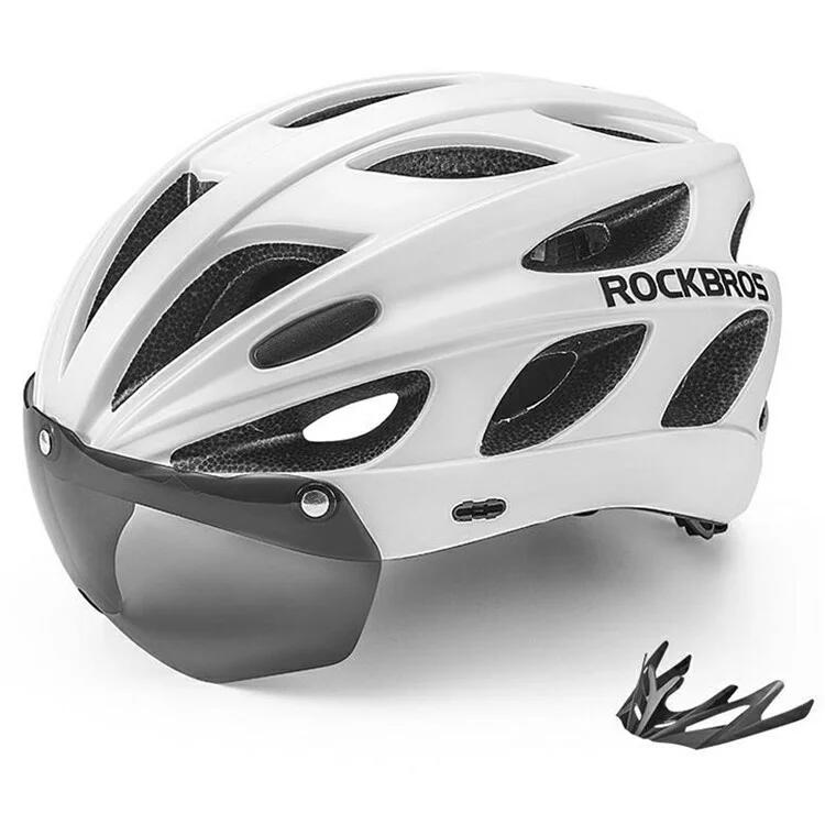 Kask rowerowy z absorbcją wstrząsów EPS i osłoną na oczy