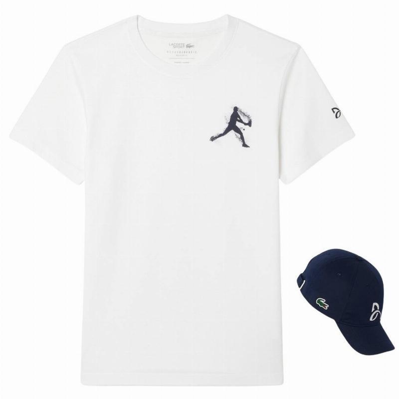 T-shirt And Cap Lacoste Djokovic Fan Pack Th1044