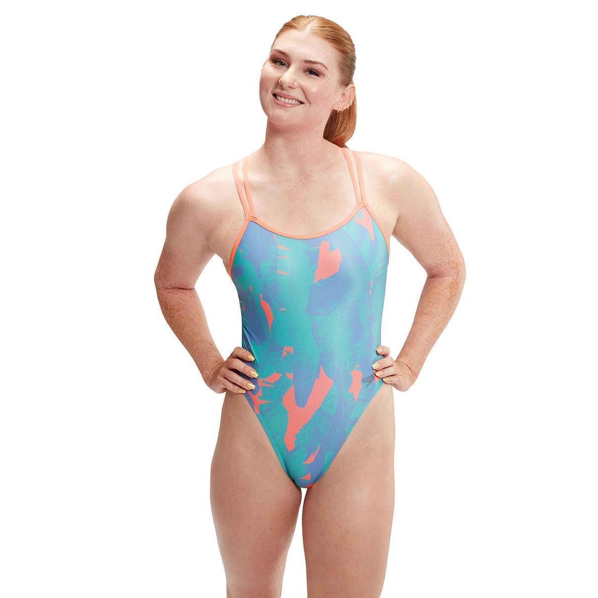 Strój Kąpielowy Speedo Digital Starback Banana Leaf – Niebieski - Rozmiar 38