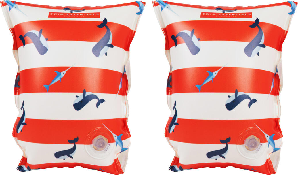 Swim Essentials Arm Bands - Red/white - Ocean Stripes