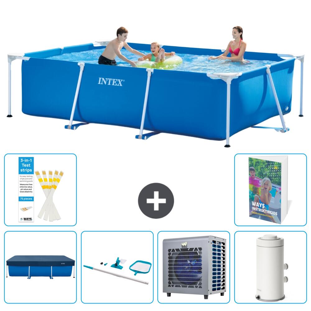 INTEX Basen ze stelażem Prostokątny - 300x200x75 cm - 7-częściowy S122