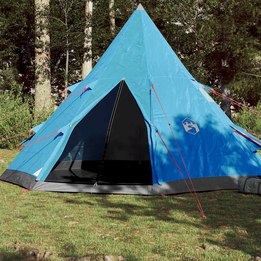 Namiot campingowy vidaXL Tipi dla 4 osób niebieski