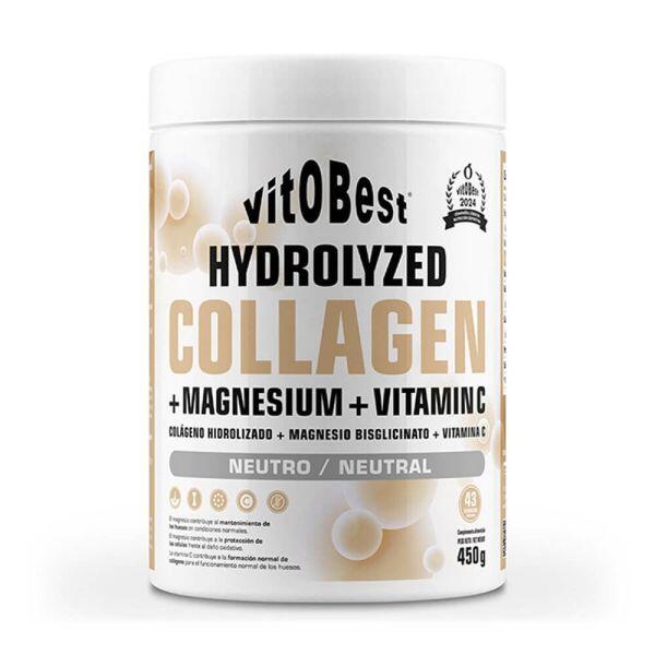 Hydrolizowany kolagen z magnez z witamina C - 450 g Neutralny VitoBest