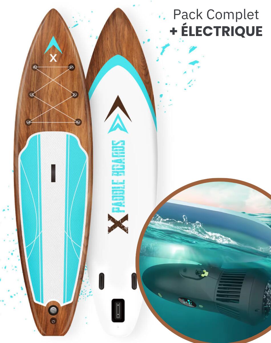 Deska stand up paddle ze wspomaganiem elektrycznym E-Riviera (335 x 79 x 15 cm)