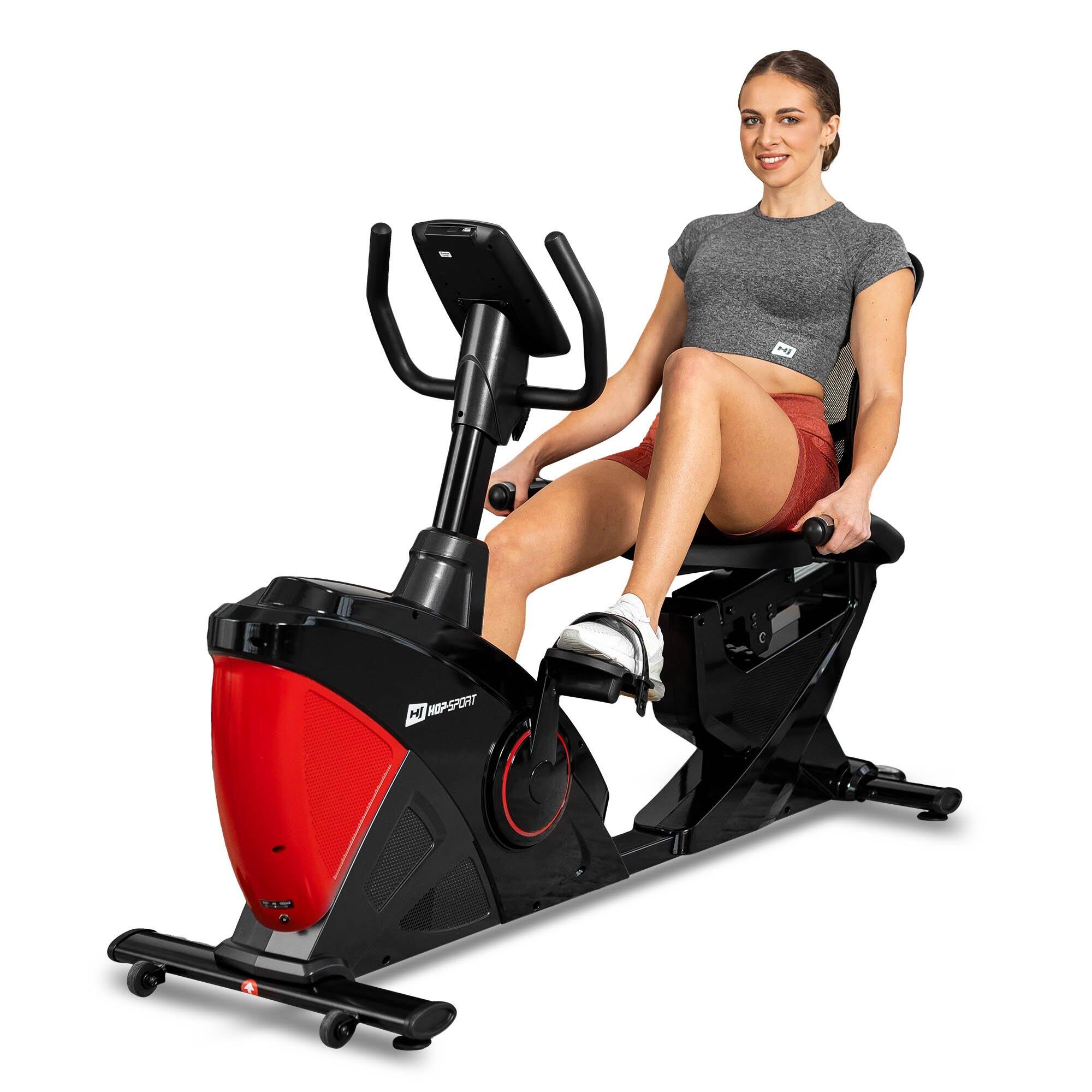 Rower stacjonarny treningowy leżący Hop-Sport Helix