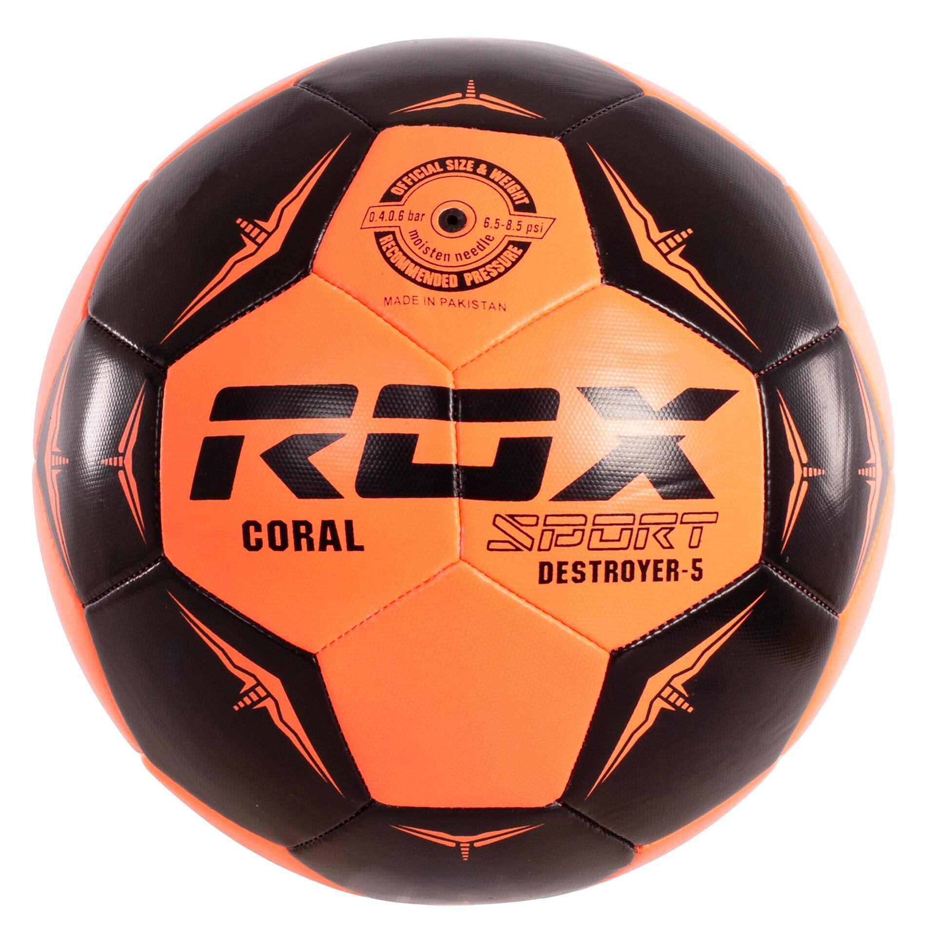 Piłka nożna Rox Destroyer rozmiar 5 TPU coral