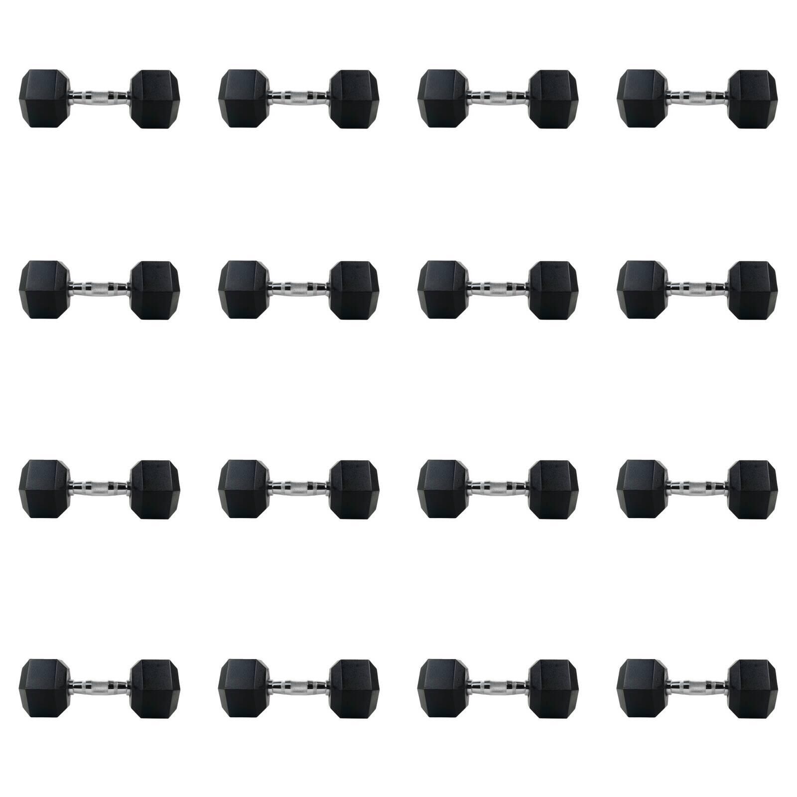 Zestaw hantli hex UNDERFIT 2 x 2,5-20 kg (180 kg)