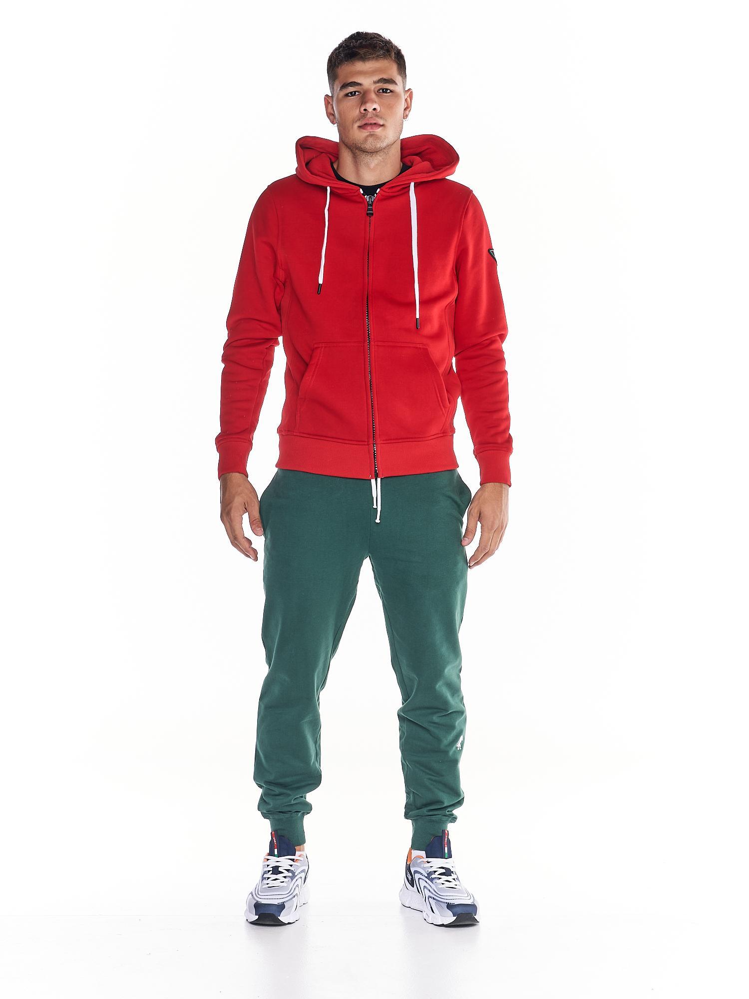 Męskie bluzy z kapturem Basic Heavy Basic zapinane na zamek