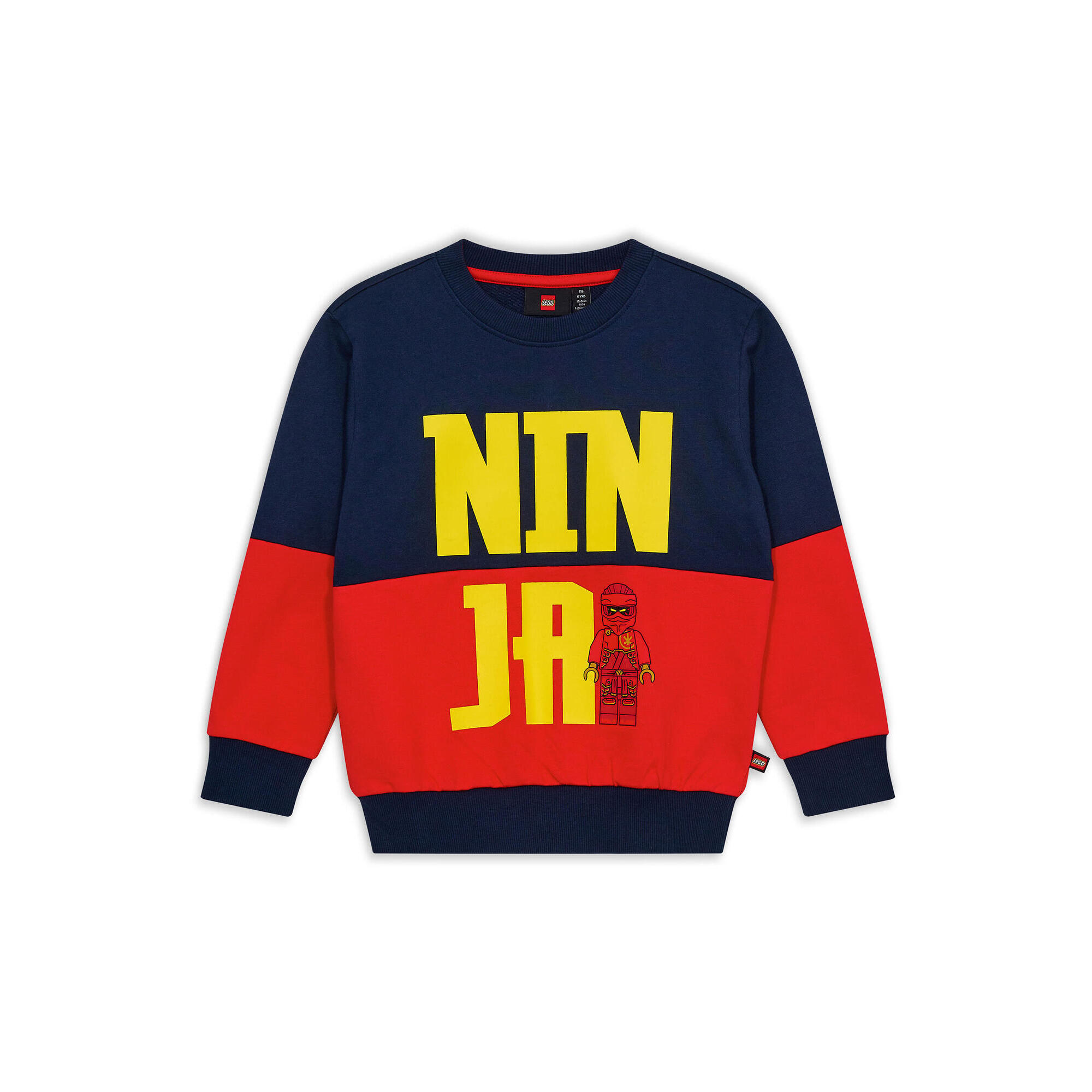 Bluza dziecięca LEGO NINJAGO z bio bawełny Saku 106  czerwona.
