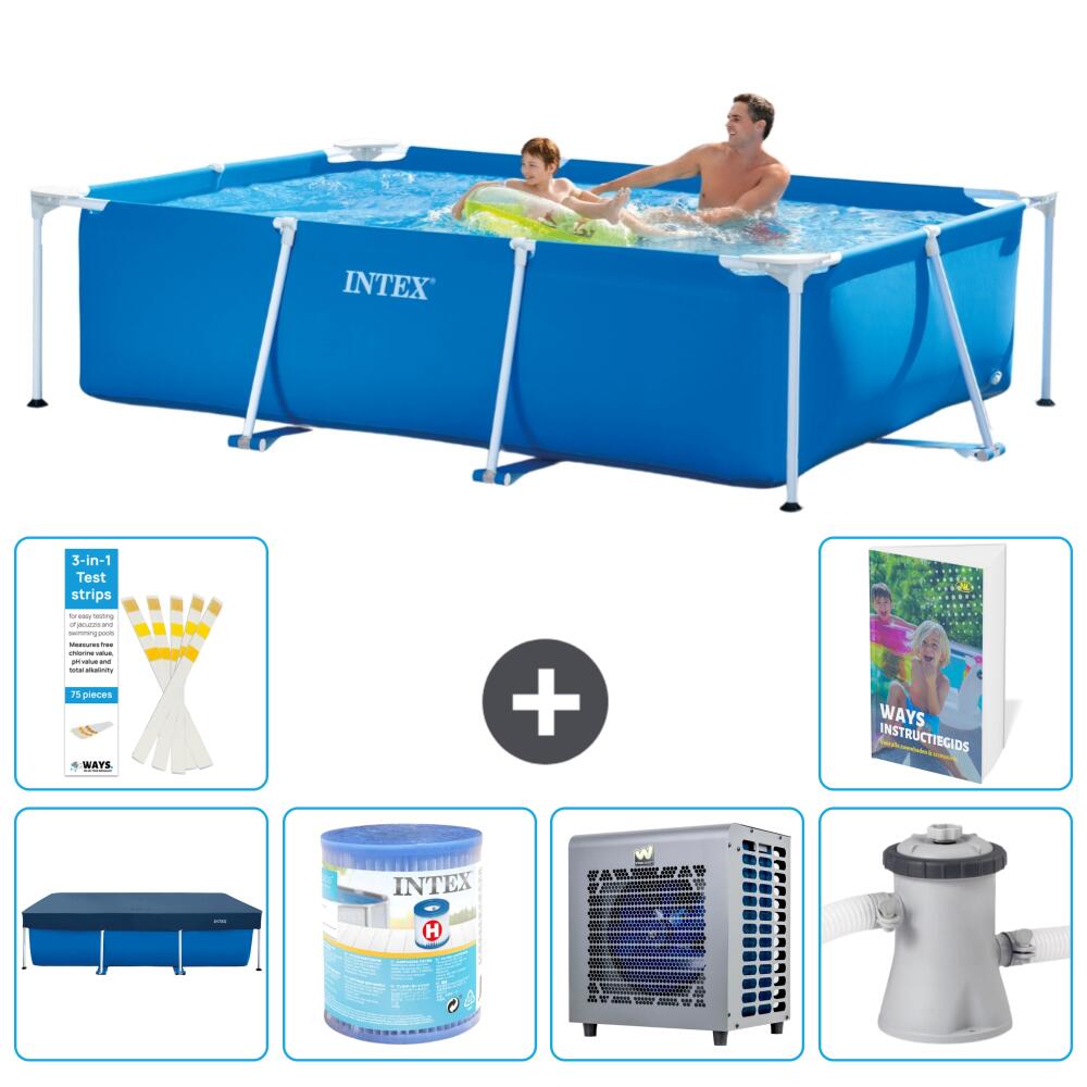 INTEX Basen ze stelażem Prostokątny - 260x160x65 cm - 7-częściowy S29