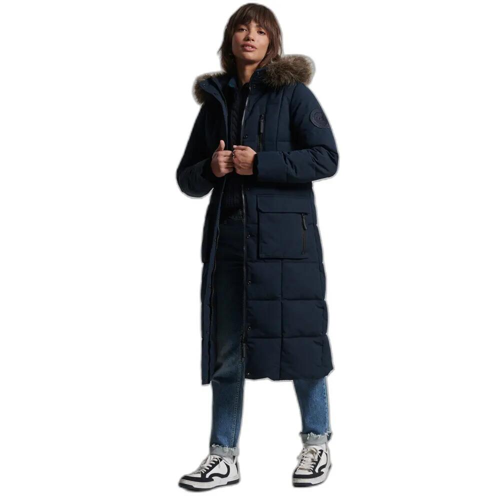 Damski płaszcz ze sztucznego futra Superdry Everest