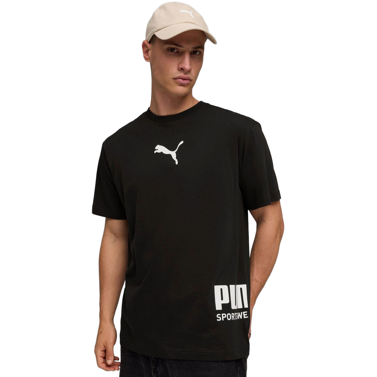 męskie T shirt Puma Sport Relaxed Graphic Tee