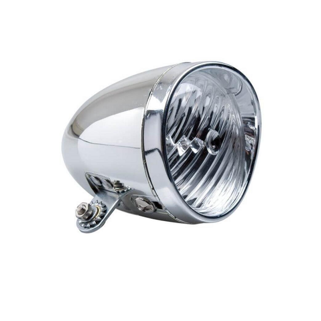 Lampka przednia Simson Classic LED na baterie chrom opakowanie 10 szt