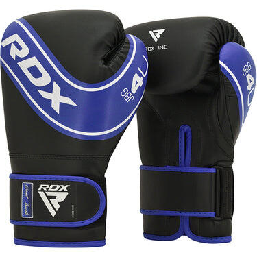 Zdjęcia - Rękawice do sportów walki RDX SPORTS Rękawice bokserskie dla dzieci  4B Robo Czarny/Niebieski 4 oz 
