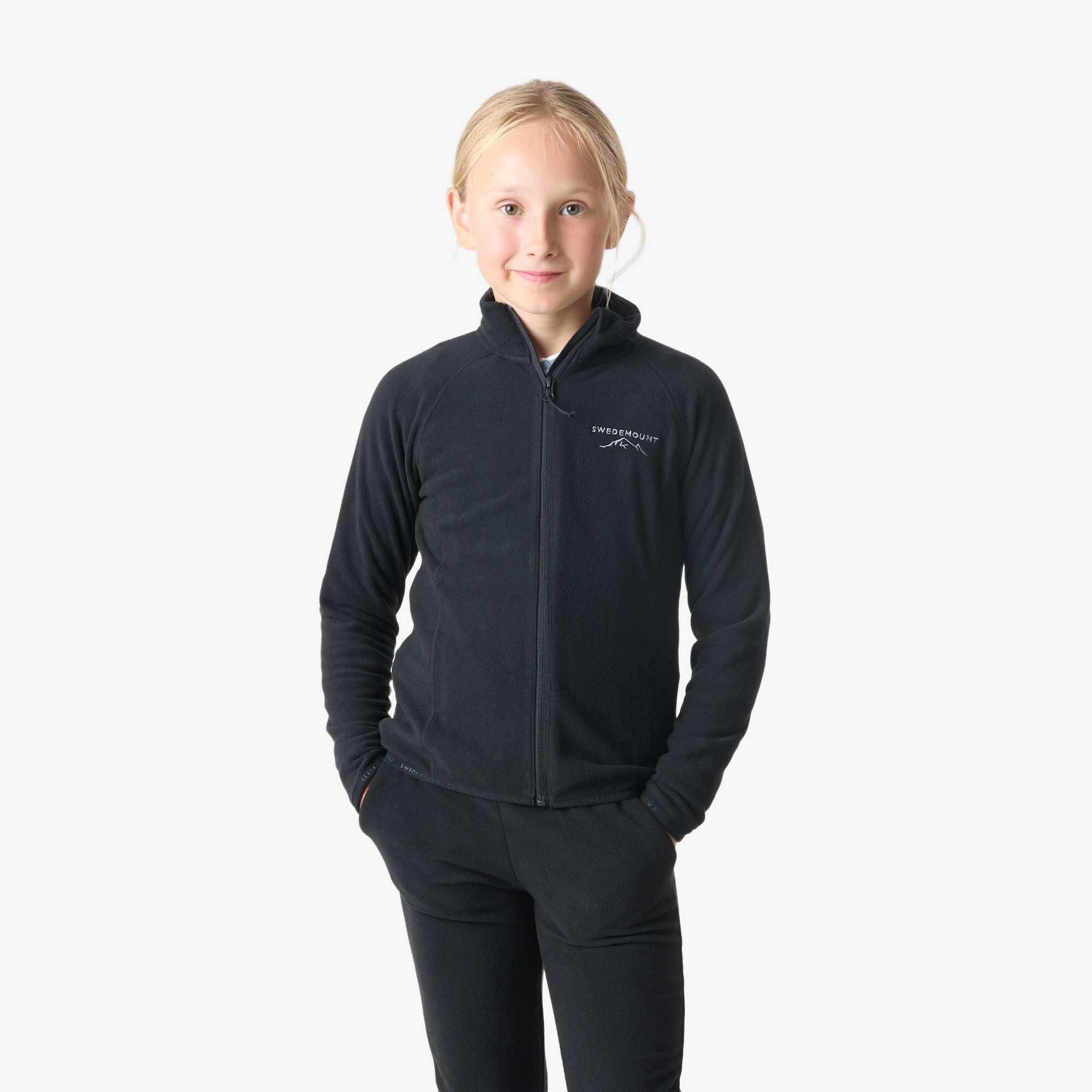 Bluza Polarowa Rozpinana Wędrówki Dziecko Geilo Oddychający