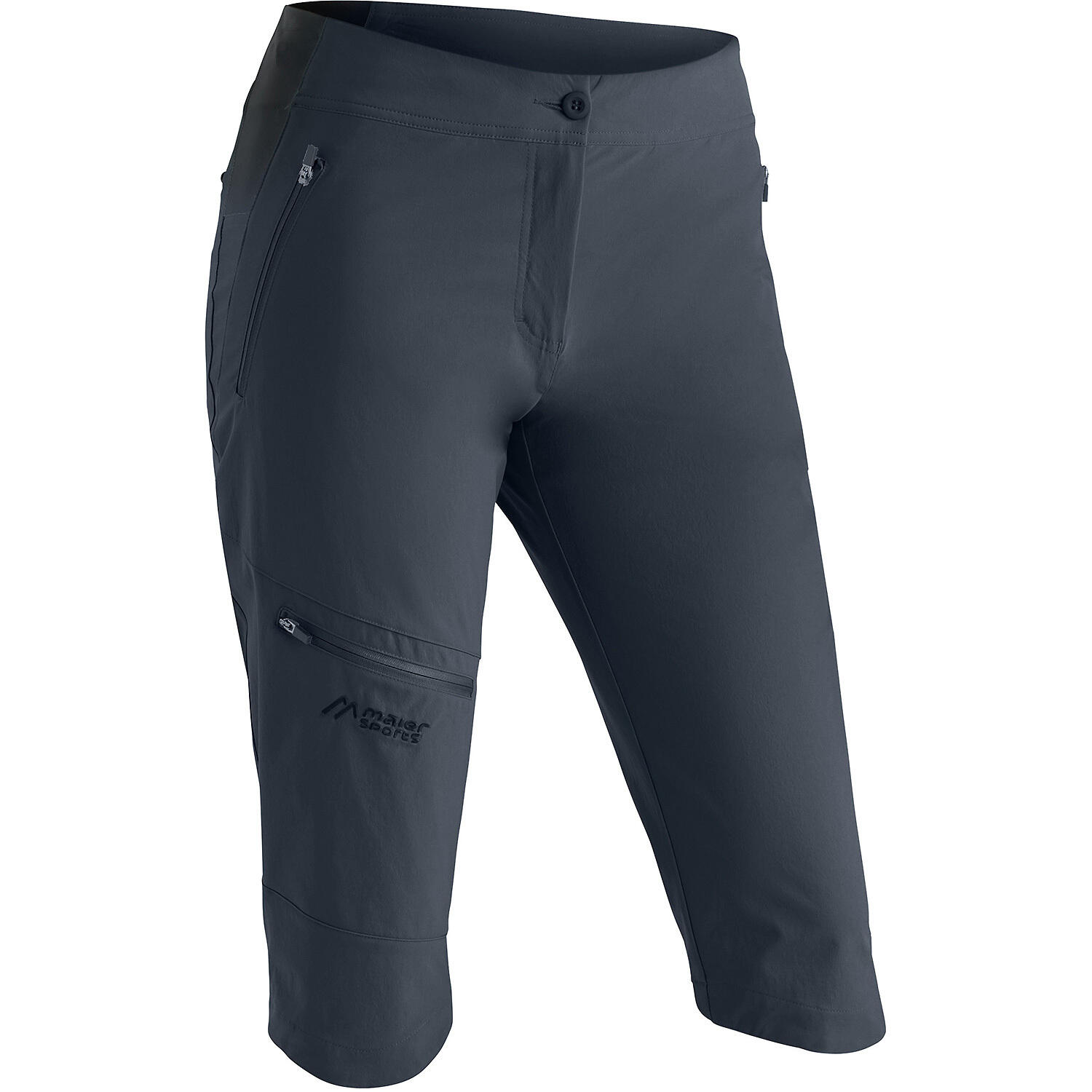 Damskie spodnie trekkingowe slim Maier Sports Capri Vario