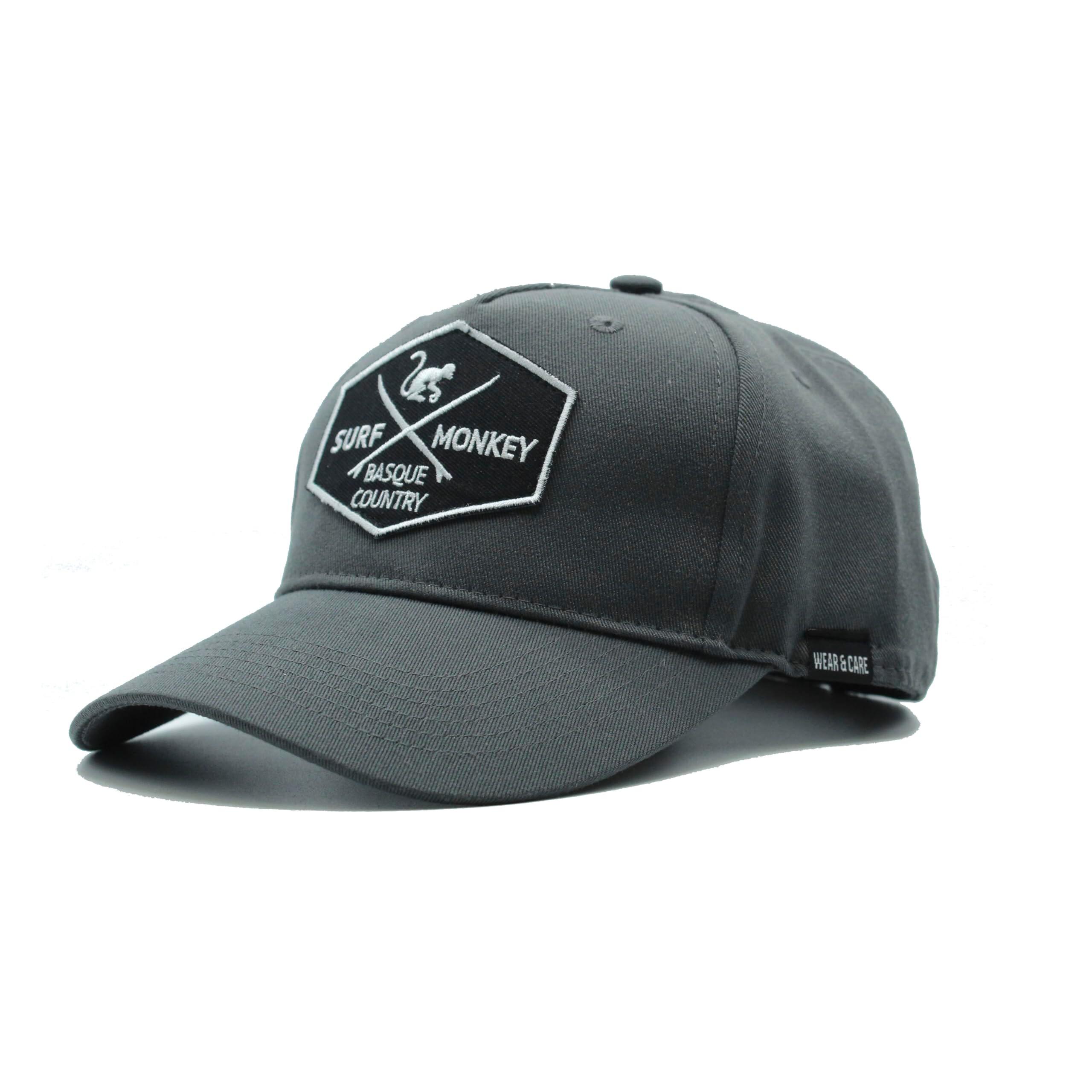 Czapka Trucker - 5 paneli - Poliester z recyklingu (Szary)