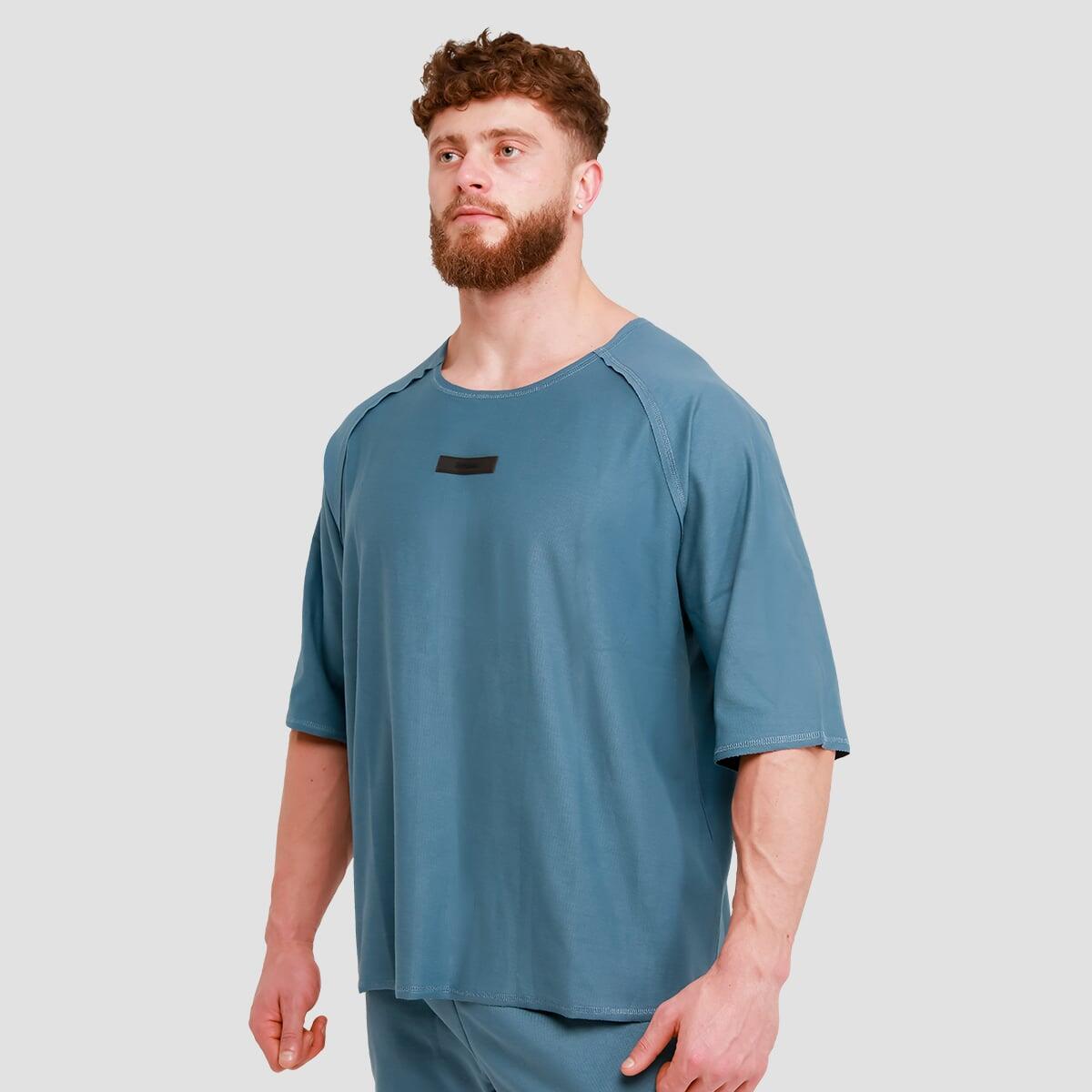 Koszulka męska fitness oversize niebieska Unity