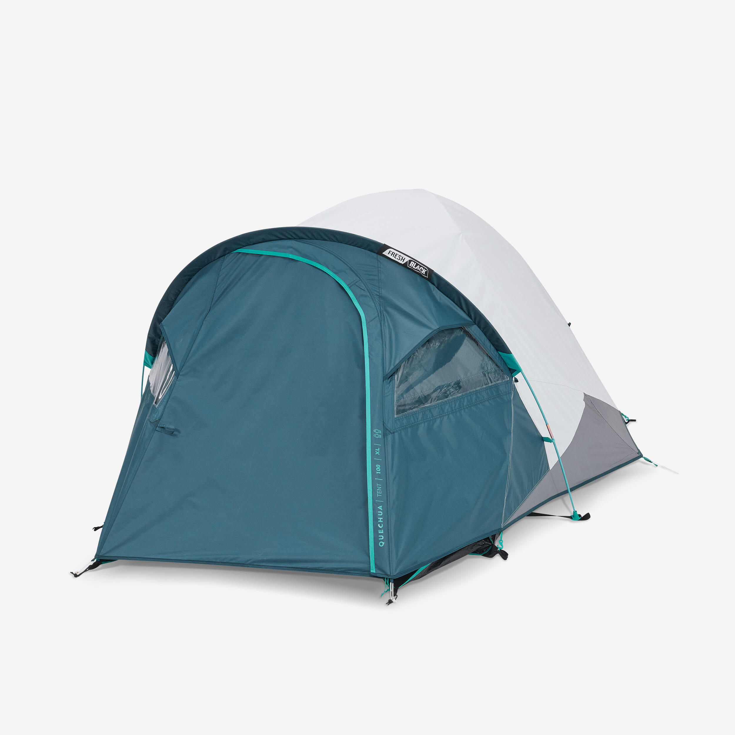Namiot kempingowy Quechua MH100 Fresh&Black XL, 2-osobowy