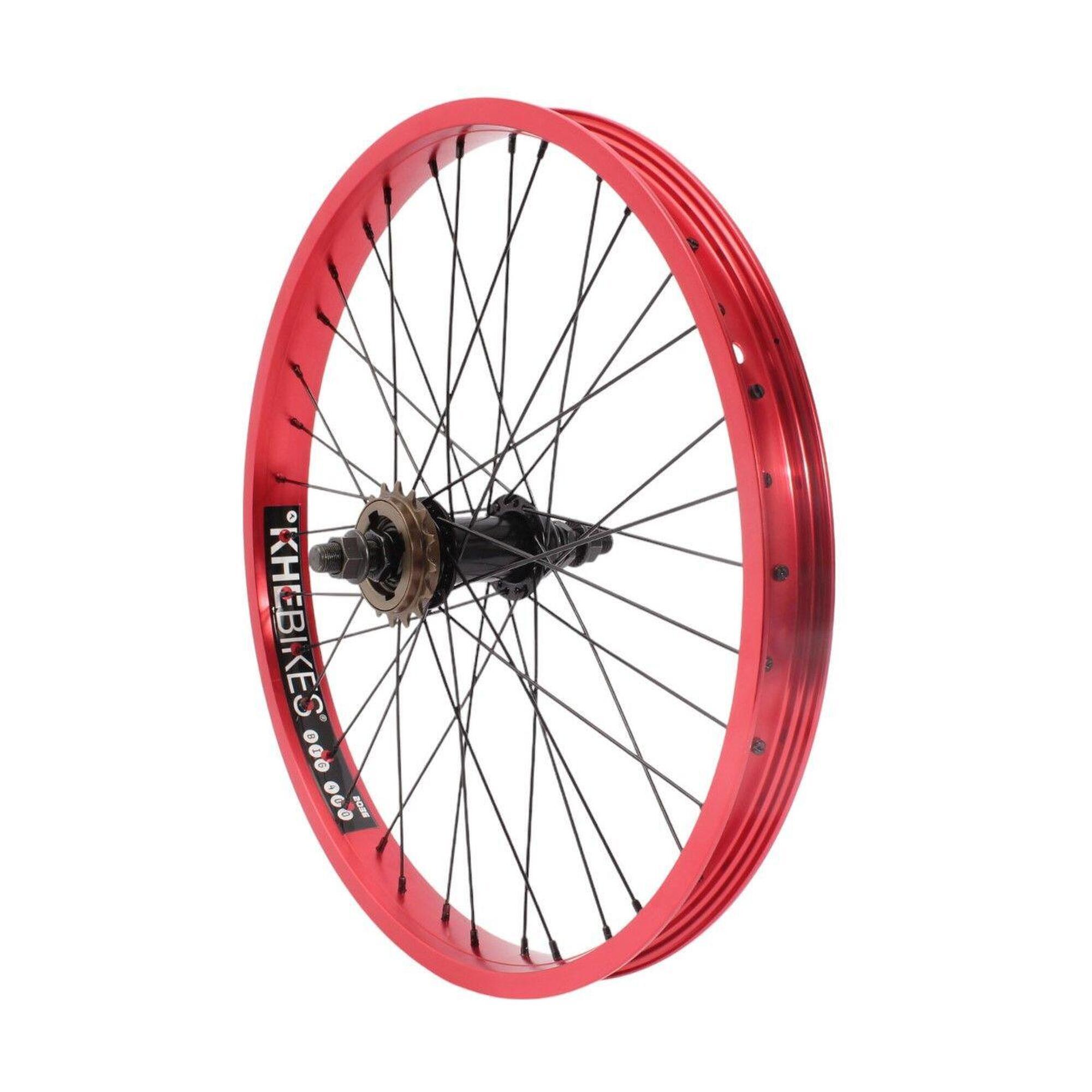 Tylne koło BMX KHE PRISM 20 cali – czerwone