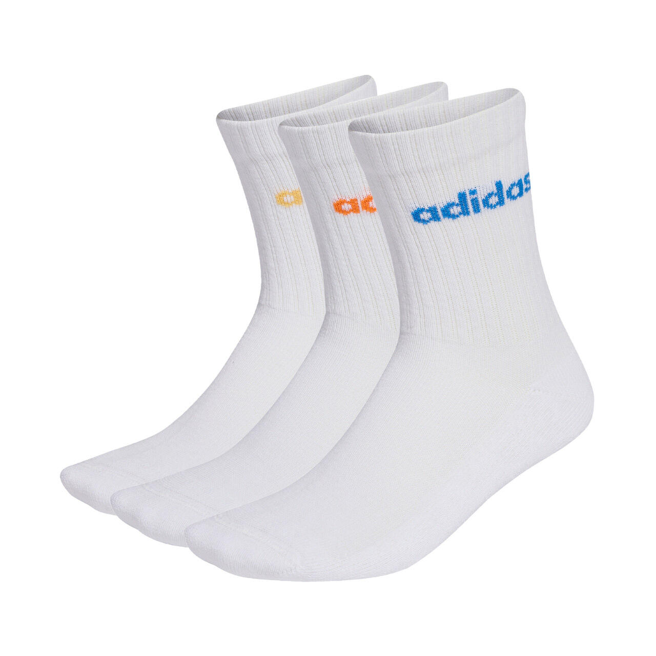 Skarpety adidas Cushioned Linear Crew 3 pary białe