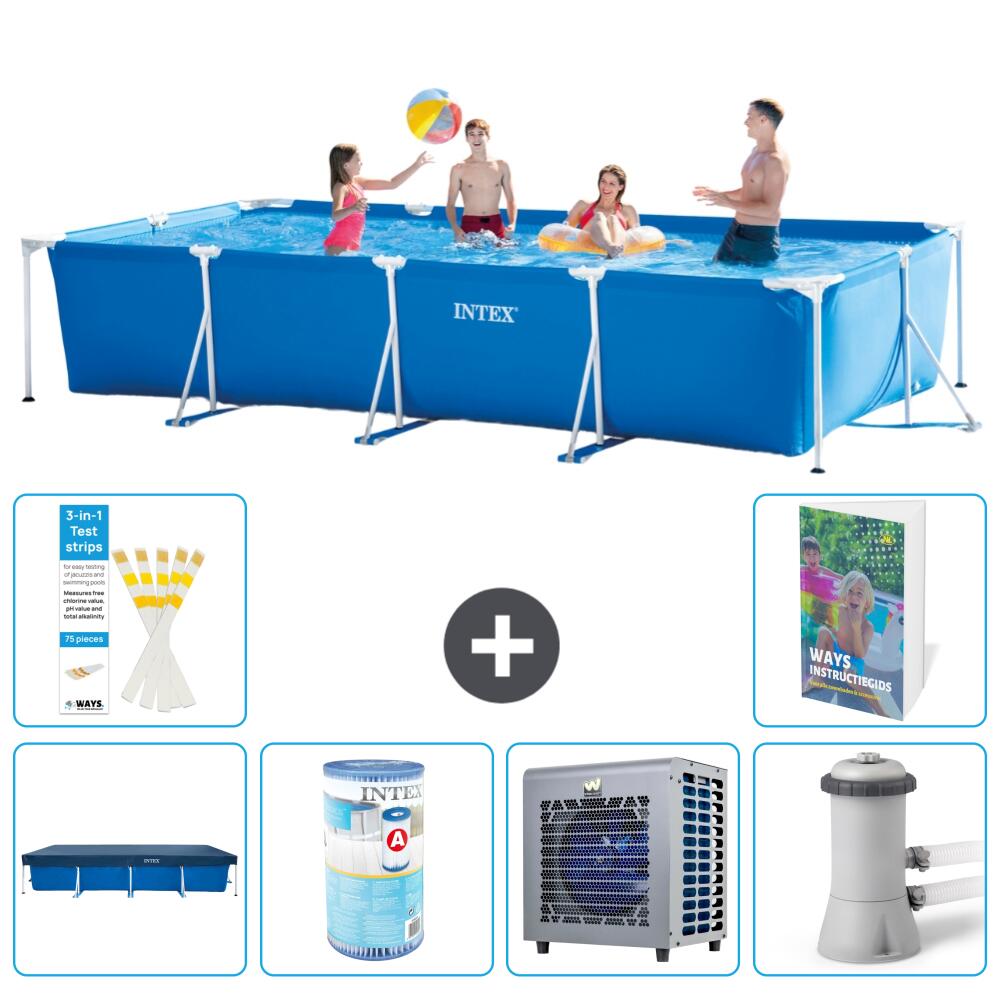 INTEX Basen ze stelażem Prostokątny - 450x220x84 cm - 7-częściowy S29