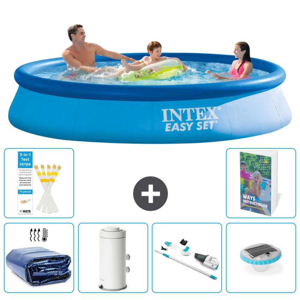 INTEX Basen Easy Set Okrągły - 366x76 cm - 7-częściowy S30