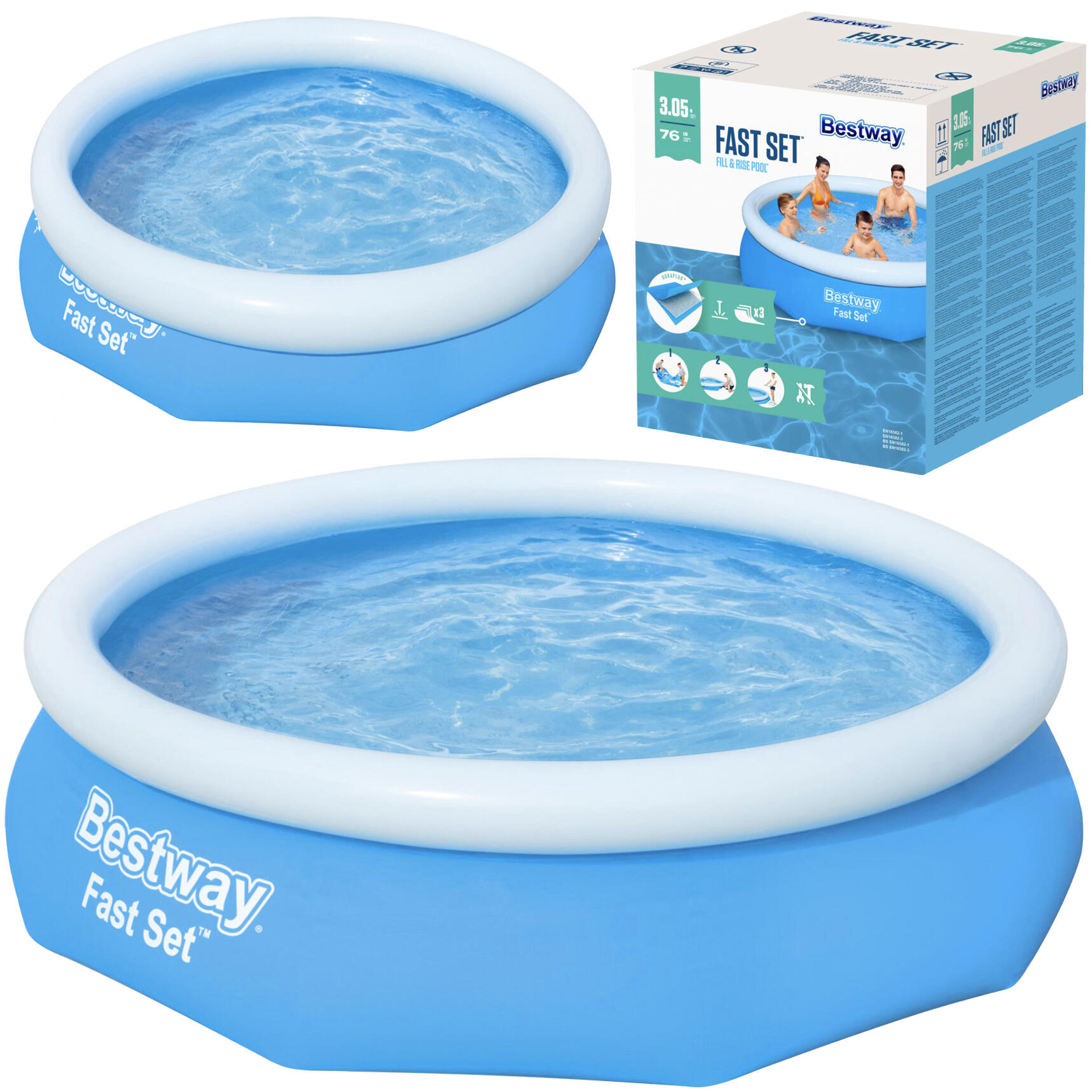 Basen rozporowy okrągły BESTWAY 305 x 305 cm